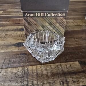 New, Vintage Avon Glistening Glow Candle Holder kit. Snowflake gift Collection